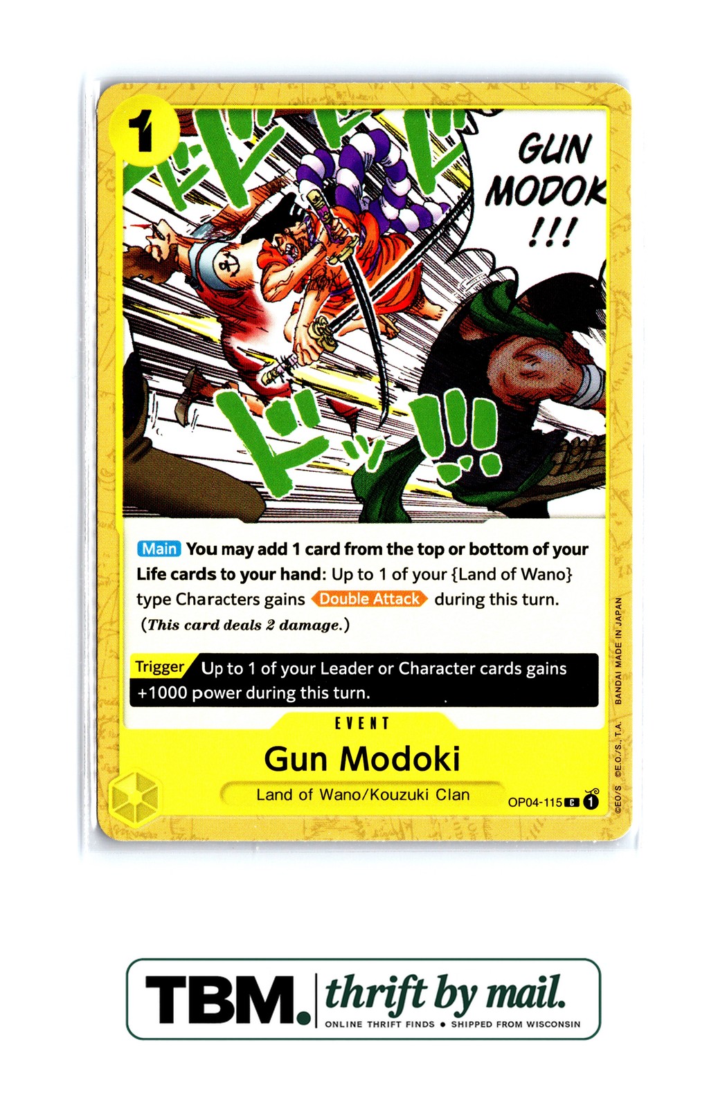 2023 One Piece Kingdoms of Intrigue #OP04-115 Gun Modoki