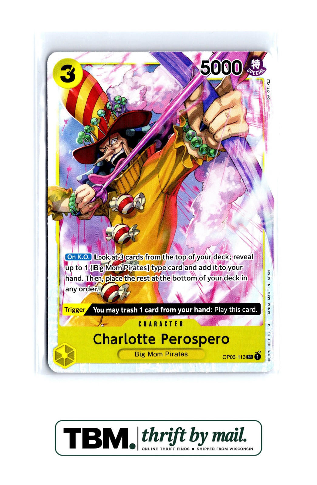 2023 One Piece Pillars of Strength #OP03-113 Charlotte Perospero