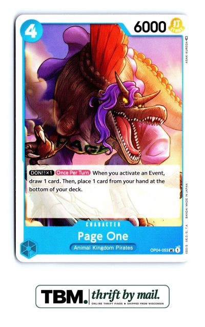 2023 One Piece Kingdoms of Intrigue #OP04-053 Page One
