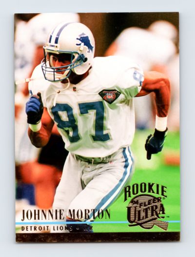 1994 Ultra #387 Johnnie Morton Detroit Lions Rookie Football Card Excellent