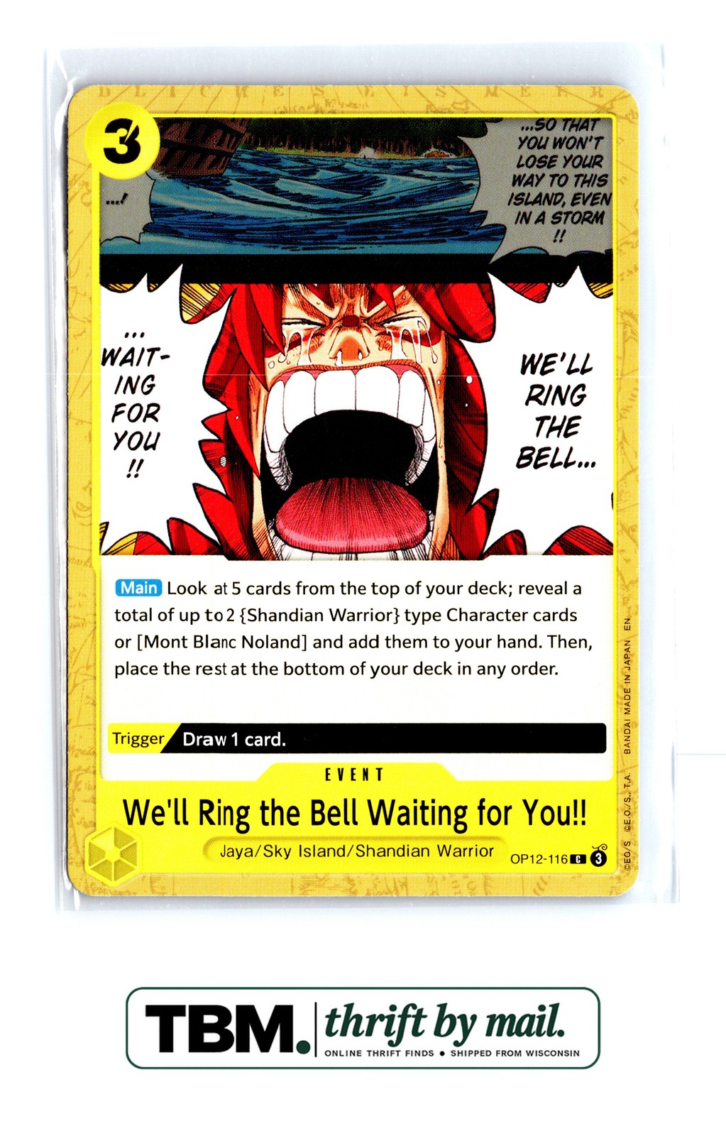 2025 One Piece Legacy of the Master #OP12-116 We'll Ring the Bell Waiting for
