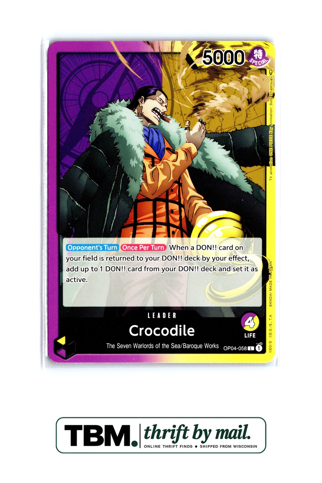 2023 One Piece Kingdoms of Intrigue #OP04-058 Crocodile (058)