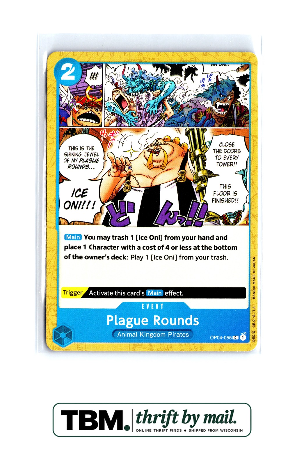 2023 One Piece Kingdoms of Intrigue #OP04-055 Plague Rounds