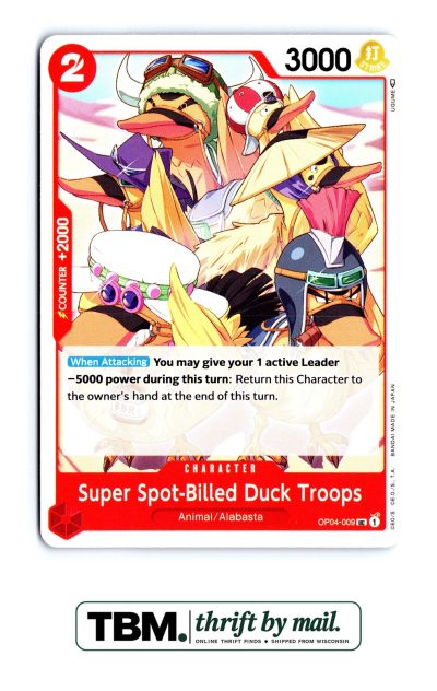 2023 One Piece Kingdoms of Intrigue #OP04-009 Super Spot-Billed Duck Troops