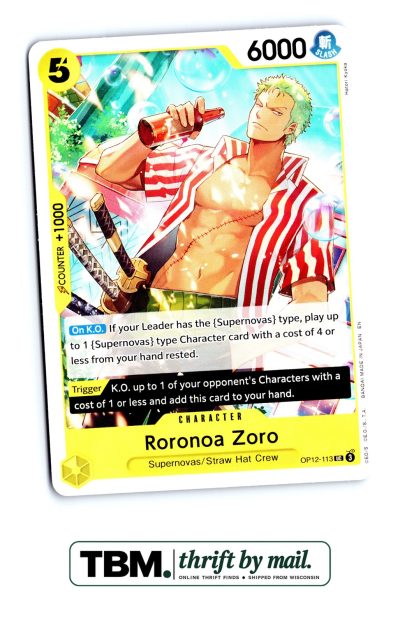 2025 One Piece Legacy of the Master #OP12-113 Roronoa Zoro (113)