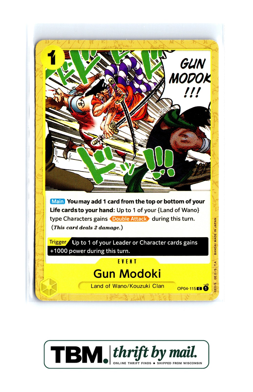 2023 One Piece Kingdoms of Intrigue #OP04-115 Gun Modoki