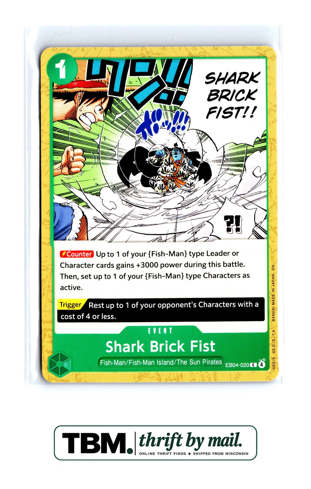 2026 One Piece The Azure Sea's Seven #EB04-020 Shark Brick Fist