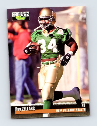 1995 Pro Line #315 Ray Zellars New Orleans Saints RC Football Card