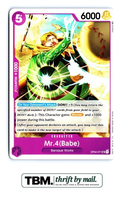 2023 One Piece Kingdoms of Intrigue #OP04-071 Mr.4 (Babe)
