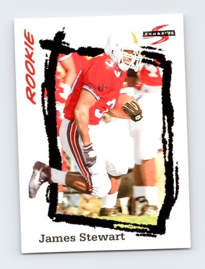 1995 Score #268 James Stewart Rookie Football Card - Excellent Condition