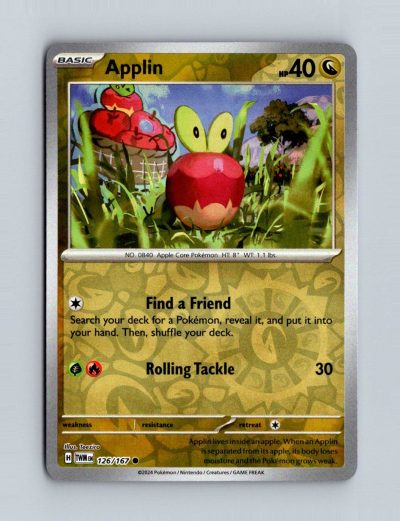 SV06: Twilight Masquerade #126/167 Applin Holo