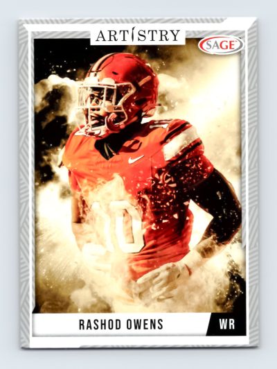 2024 SAGE Artistry #73 Rashod Owens RC Football Card WR Excellent