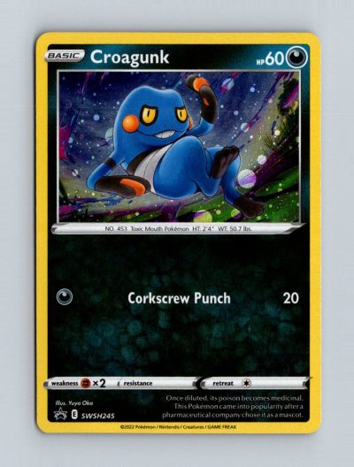 SWSH: Sword & Shield Promo Cards #SWSH245 Croagunk Holo