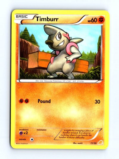 BW Trainer Kit: Excadrill & Zoroark #11/30 Timburr (#11)