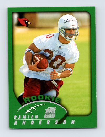 2002 Topps #367 Damien Anderson Arizona Cardinals Rookie Card EXCELLENT