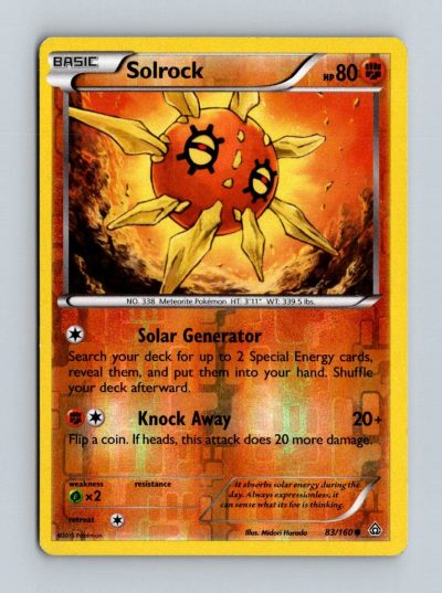 XY - Primal Clash #83/160 Solrock Holo