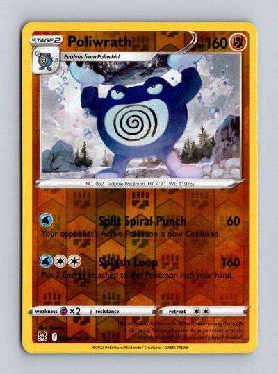 SWSH11: Lost Origin #085/196 Poliwrath Holo