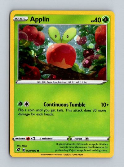 SWSH02: Rebel Clash #020/192 Applin (20) Holo