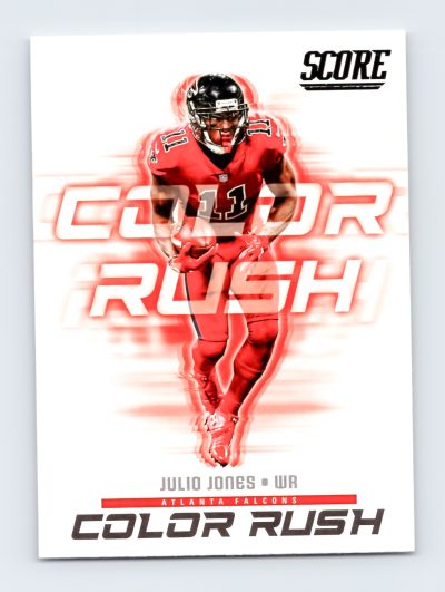 Julio Jones 2018 Score Color Rush Gold #15 Atlanta Falcons Card EXCELLENT