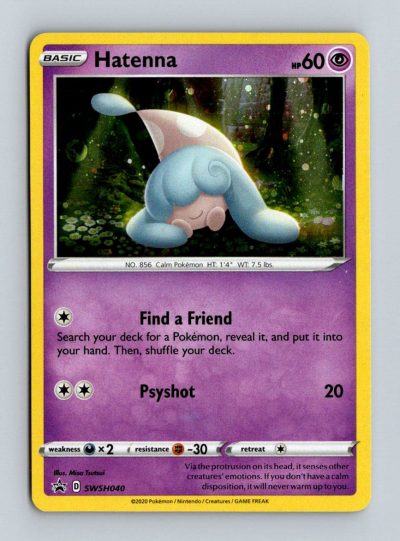 SWSH: Sword & Shield Promo Cards #SWSH040 Hatenna Holo