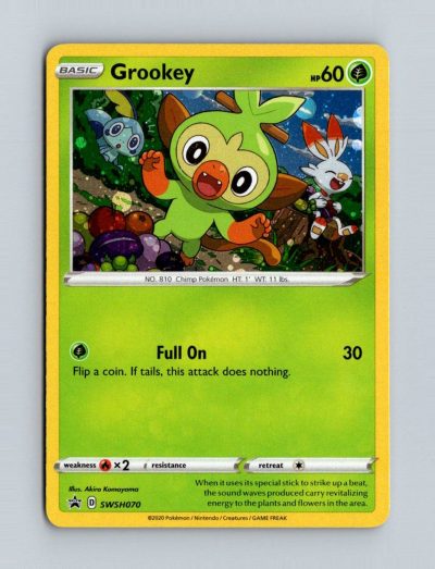 SWSH: Sword & Shield Promo Cards #SWSH070 Grookey Holo