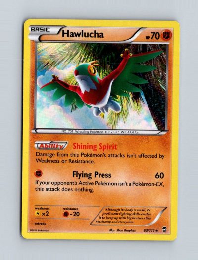 XY - Furious Fists #63/111 Hawlucha Holo