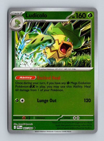 ME02: Phantasmal Flames #007/094 Ludicolo Holo