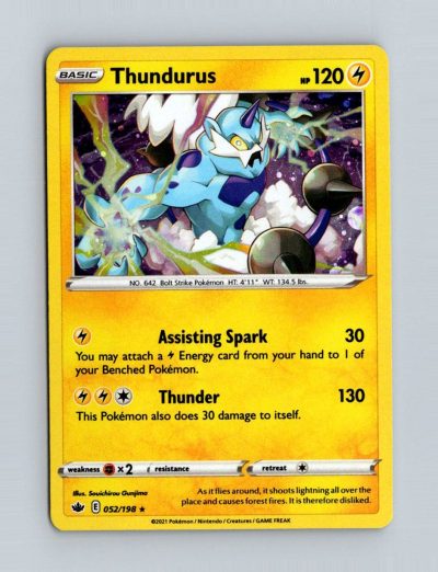 SWSH06: Chilling Reign #052/198 Thundurus Holo