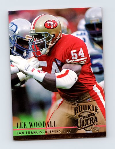 1994 Ultra #500 Lee Woodall San Francisco 49ers Rookie Football Card