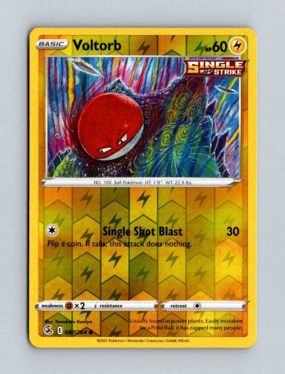 SWSH08: Fusion Strike #087/264 Voltorb Holo