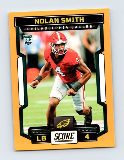 2023 Score #376 Nolan Smith Gold Philadelphia Eagles RC - EXCELLENT