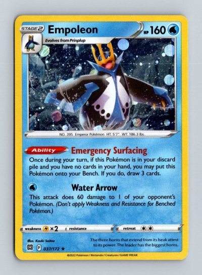 SWSH09: Brilliant Stars #037/172 Empoleon Holo