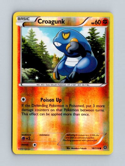 XY - Steam Siege #58/114 Croagunk Holo