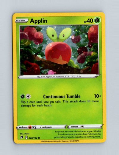 SWSH02: Rebel Clash #020/192 Applin (20) Holo