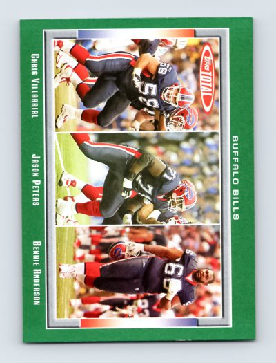 2006 Topps Total Football Card #213 Peters Anderson Villarrial Bills