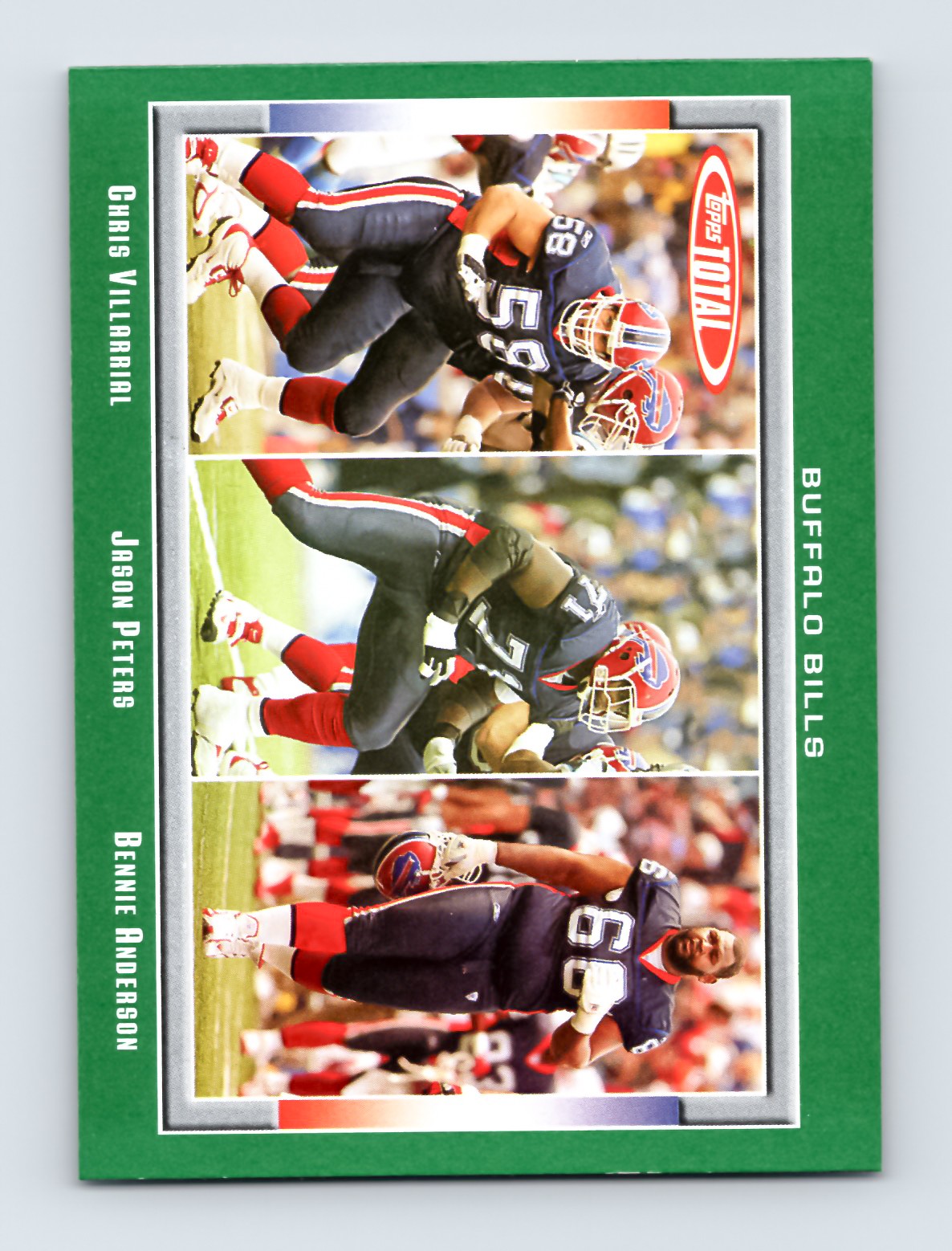 2006 Topps Total Football Card #213 Peters Anderson Villarrial Bills