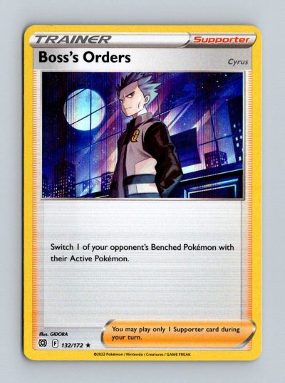 SWSH09: Brilliant Stars #132/172 Boss's Orders Holo