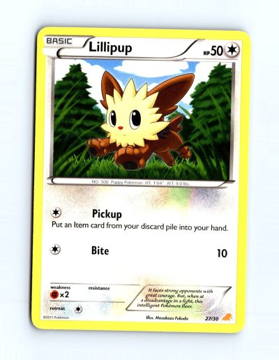 BW Trainer Kit: Excadrill & Zoroark #27/30 Lillipup (#27)