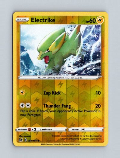SWSH11: Lost Origin #054/196 Electrike Holo