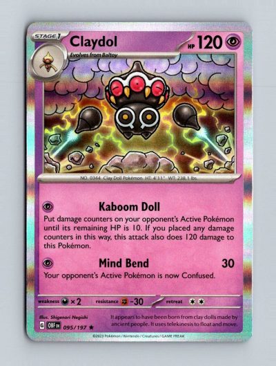 SV03: Obsidian Flames #095/197 Claydol Holo