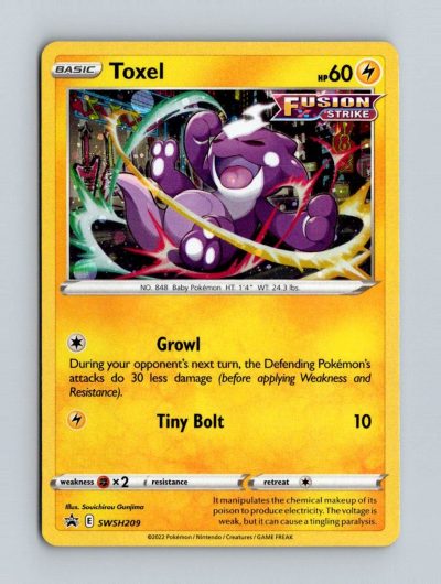SWSH: Sword & Shield Promo Cards #SWSH209 Toxel Holo