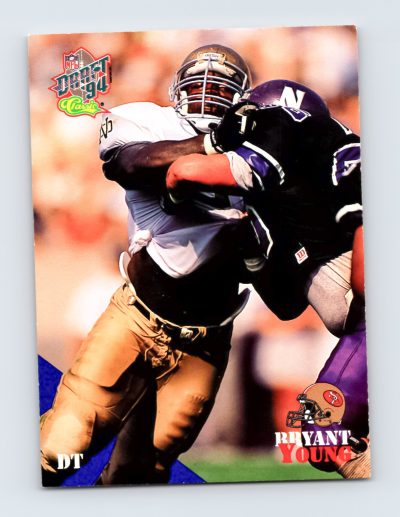 1994 Classic NFL Draft #44 Bryant Young 49ers Rookie Card EXCELLENT