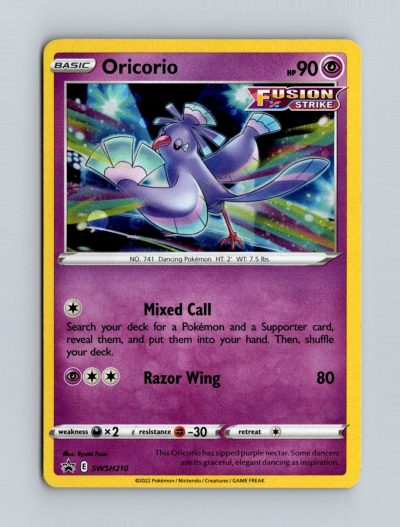 SWSH: Sword & Shield Promo Cards #SWSH210 Oricorio Holo