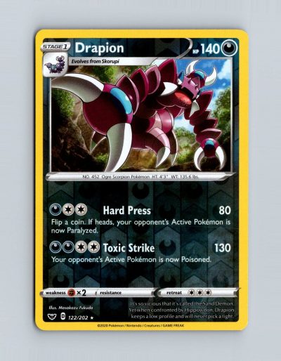 SWSH01: Sword & Shield Base Set #122/202 Drapion Holo