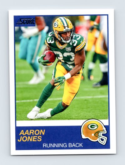Aaron Jones 2019 Score #224 Green Bay Packers Football Card Excellent