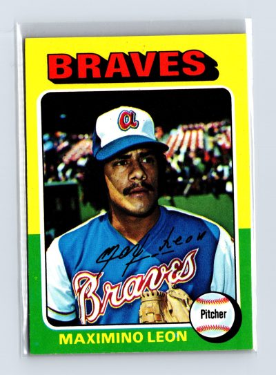 1975 Topps Baseball - SET BREAK - #442 Max Leon (RC)