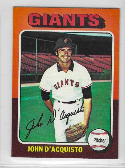 1975 Topps MINI Baseball - SET BREAK - John D'acquisto #372