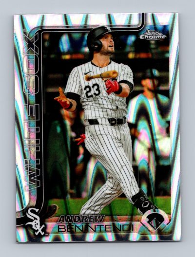 2025 Topps Chrome #197 Andrew Benintendi RayWave Refractors