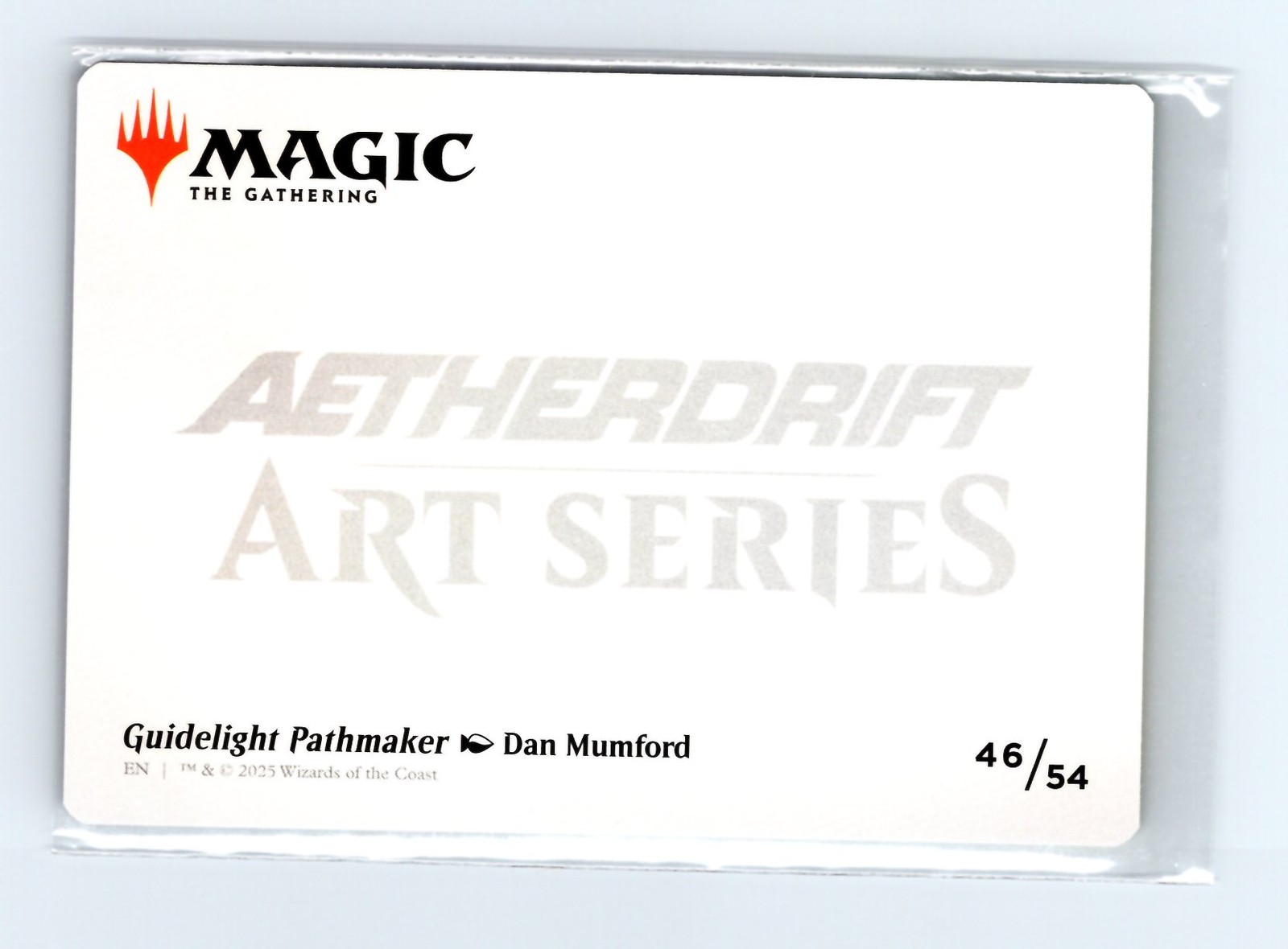 Art Series: DFT #46 Guidelight Pathmaker Art Card Gold Stamp Sig - Image 2