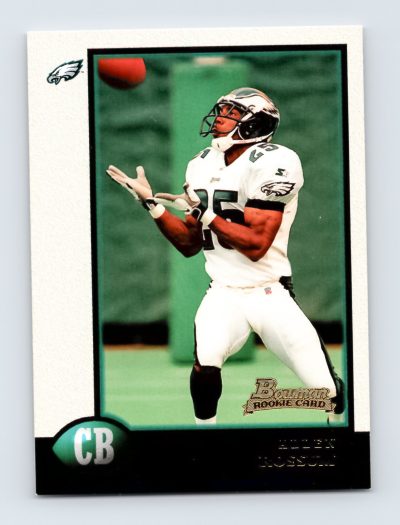 1998 Bowman Allen Rossum #195 Rookie Card RC Philadelphia Eagles - Excellent